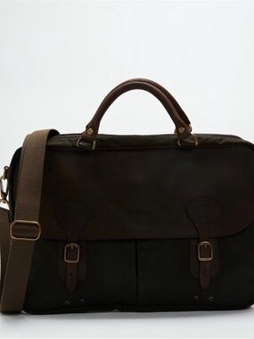 Barbour Wax Leather Briefcase